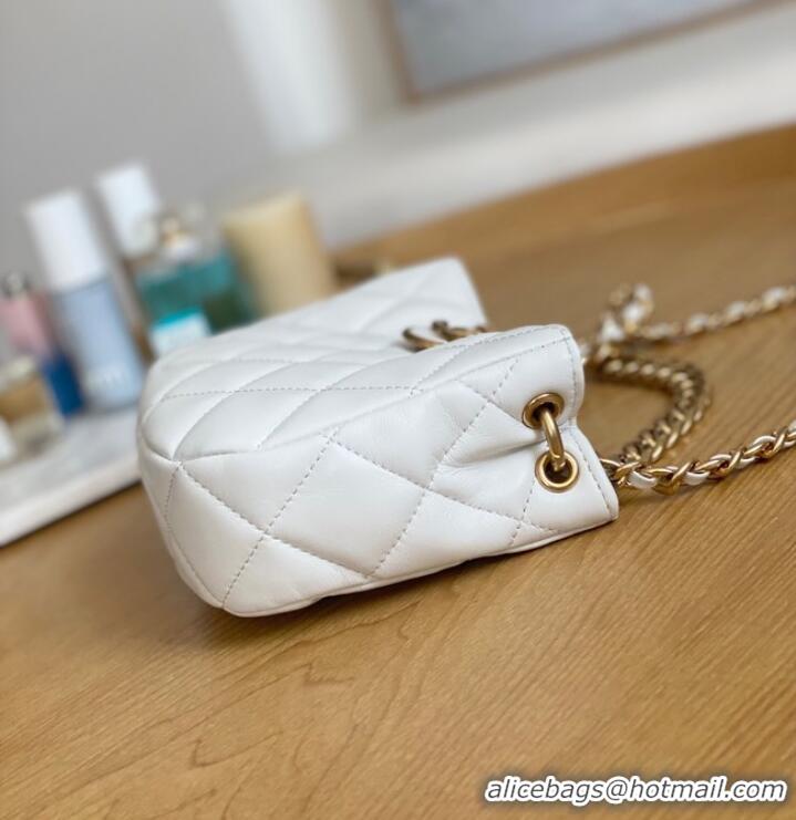 Buy Discount Chanel SMALL HOBO BAG AS3475 WHITE