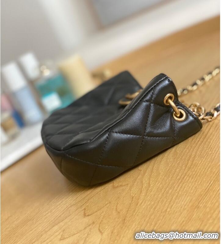 Buy Inexpensive Chanel SMALL HOBO BAG AS3475 black