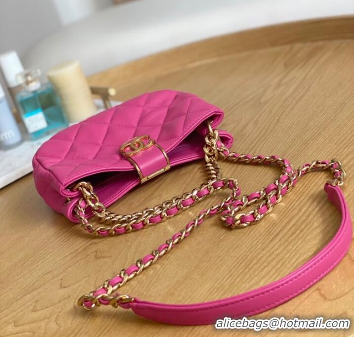 Good Product Chanel SMALL HOBO BAG AS3475 Fuchsia