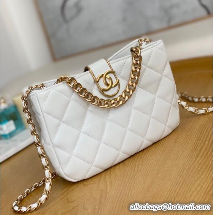 Best Product Chanel SMALL HOBO BAG AS3476 white