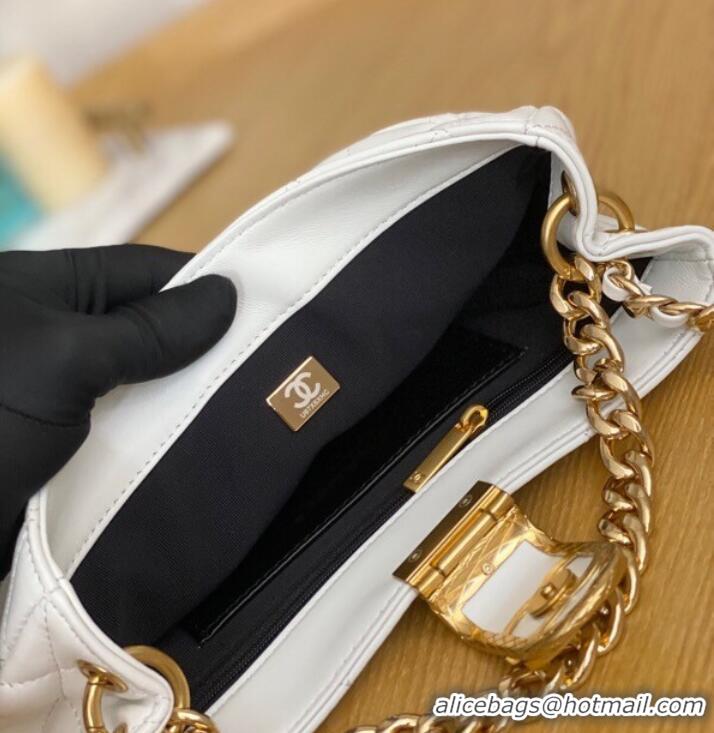 Best Product Chanel SMALL HOBO BAG AS3476 white