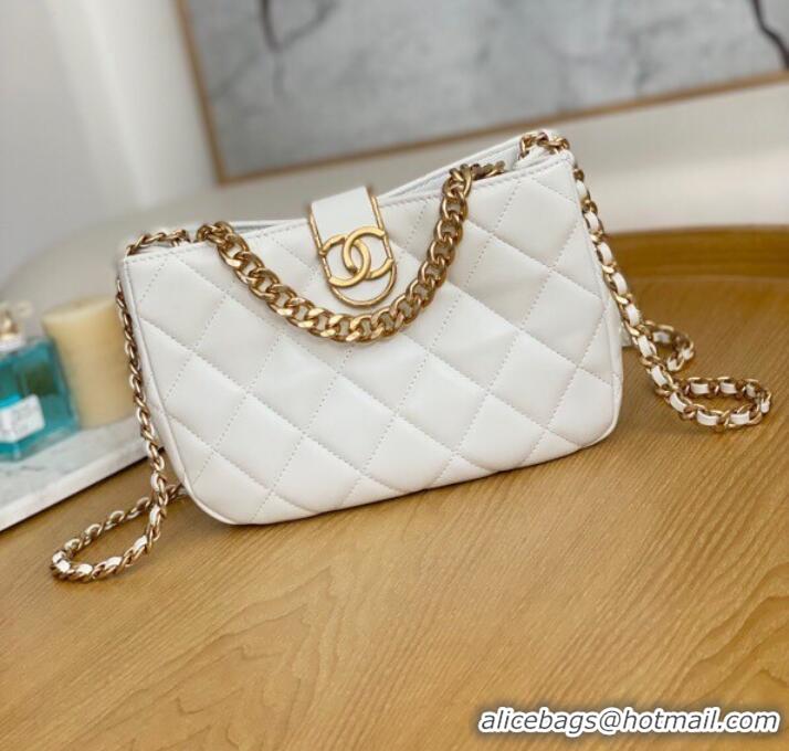 Best Product Chanel SMALL HOBO BAG AS3476 white