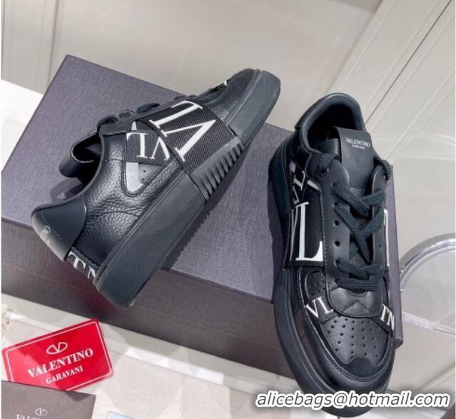 Pretty Style Valentino VLTN Calfskin Low-top Sneakers White/Black 062546