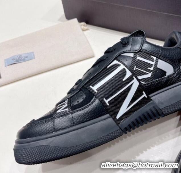 Pretty Style Valentino VLTN Calfskin Low-top Sneakers White/Black 062546