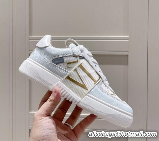 Good Product Valentino VLTN Calfskin Low-top Sneakers White/Gold 062559