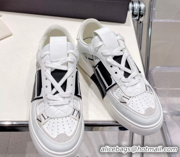 Low Cost Valentino VLTN Calfskin Low-top Sneakers White/Black 062560