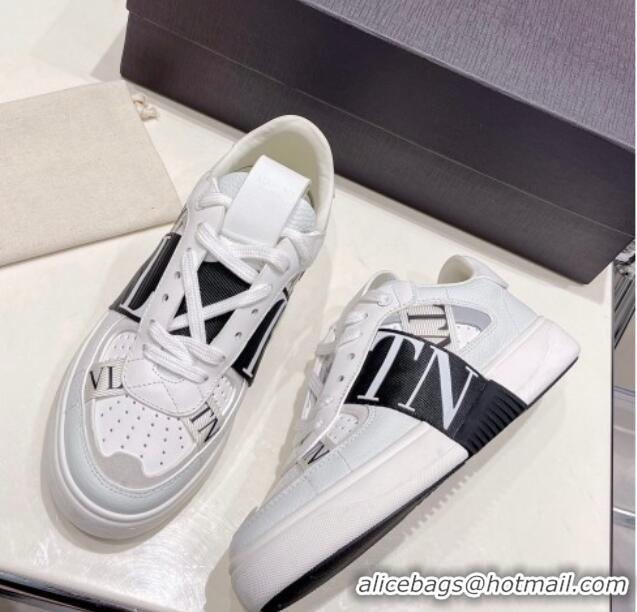 Low Cost Valentino VLTN Calfskin Low-top Sneakers White/Black 062560