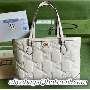 Trendy Design Gucci GG Matelasse leather medium tote 631685 white