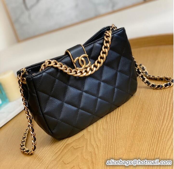 Super Quality Chanel SMALL HOBO BAG AS3476 Black