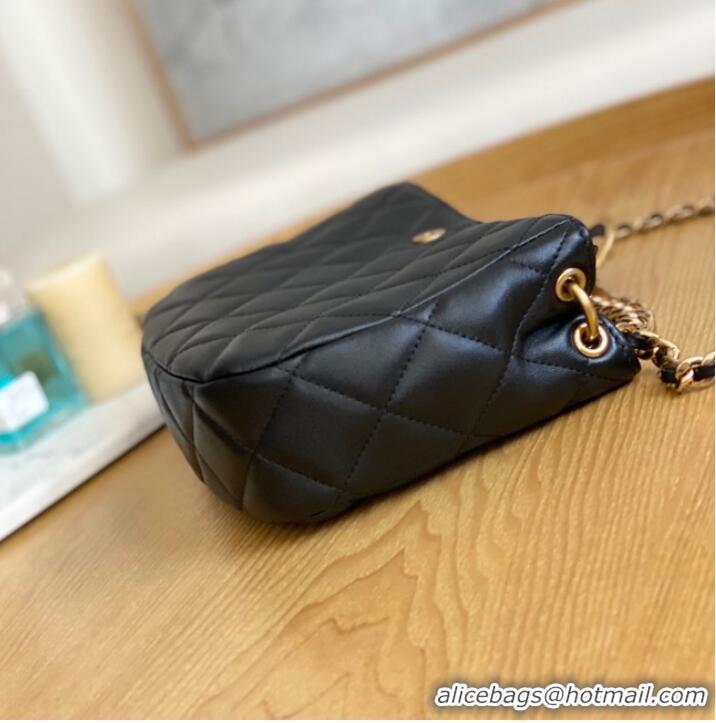 Super Quality Chanel SMALL HOBO BAG AS3476 Black