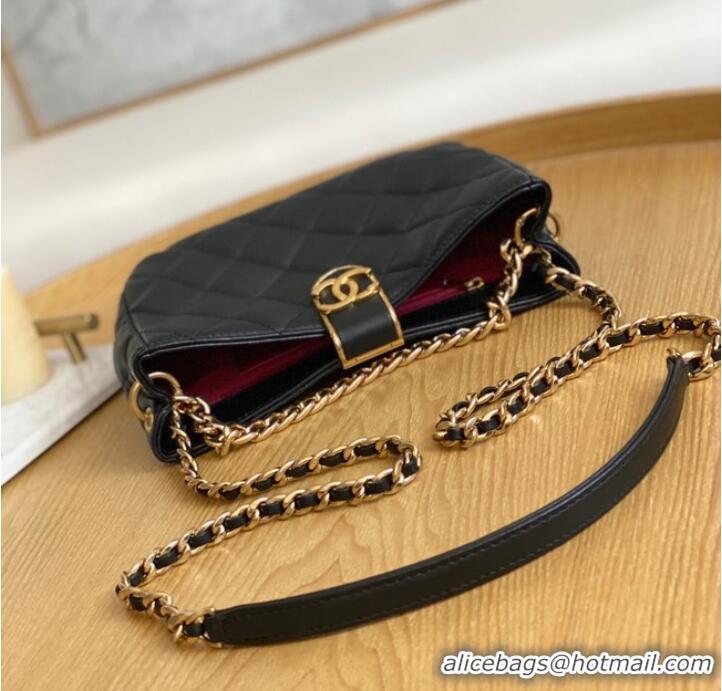 Super Quality Chanel SMALL HOBO BAG AS3476 Black