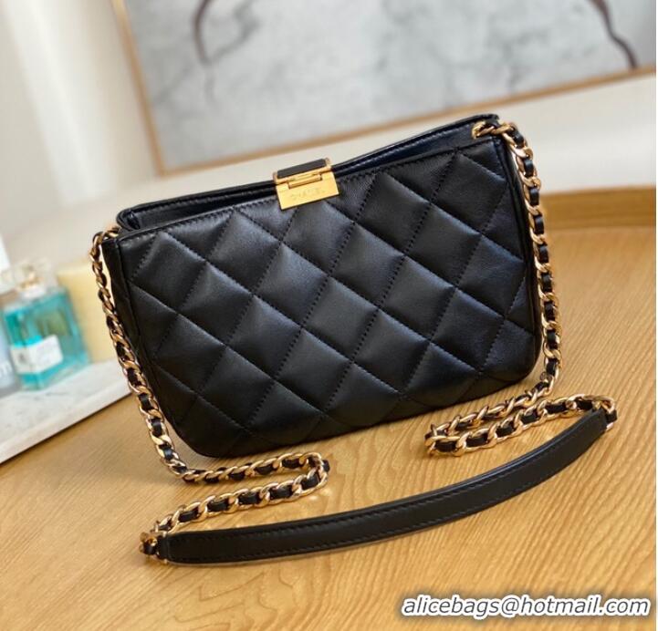 Super Quality Chanel SMALL HOBO BAG AS3476 Black