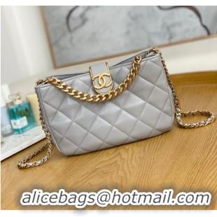 Pretty Style Chanel SMALL HOBO BAG AS3476 gray