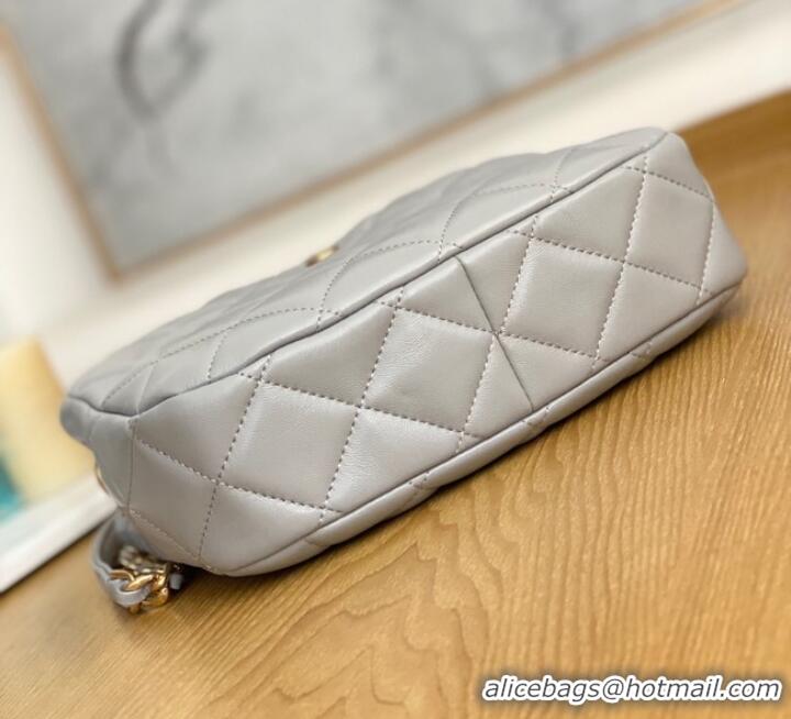 Pretty Style Chanel SMALL HOBO BAG AS3476 gray