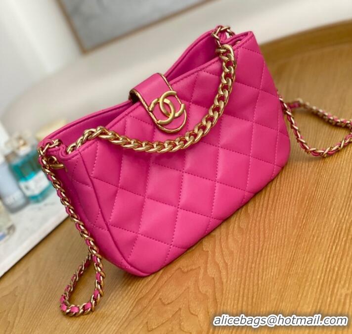 Traditional Specials Chanel SMALL HOBO BAG AS3476 Fuchsia