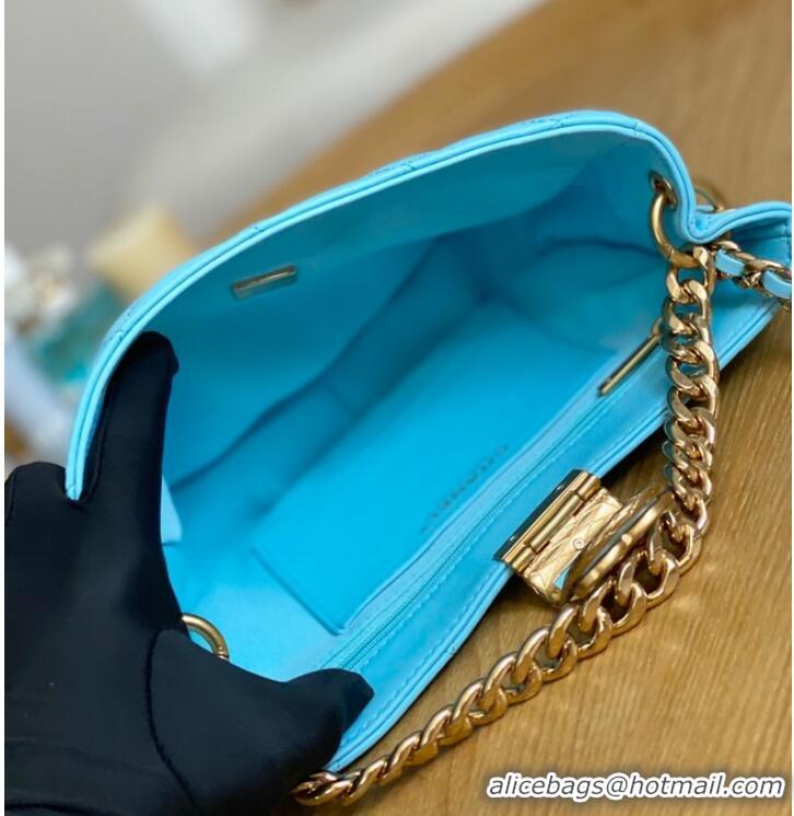 Top Quality Chanel SMALL HOBO BAG AS3476 Light Blue