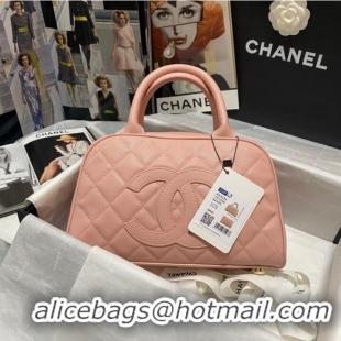 Affordable Price CHANEL Bowling Bag AS3034 pink