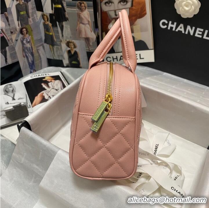 Affordable Price CHANEL Bowling Bag AS3034 pink