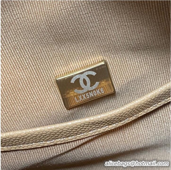 Well Crafted CHANEL Bowling Bag AS3034 apricot