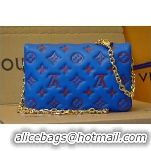 Good Taste Louis Vuitton POCHETTE COUSSIN M80742 blue