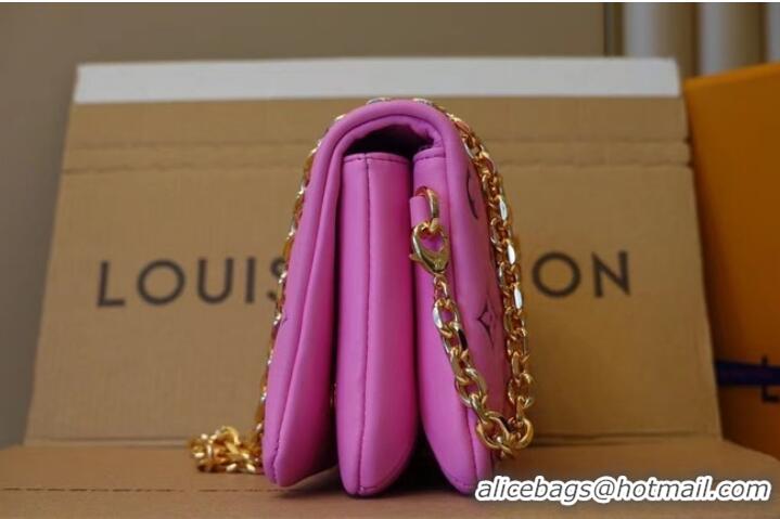 New Style Louis Vuitton POCHETTE COUSSIN M80742 rose