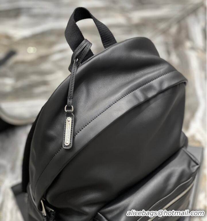 Top Quality SAINT LAUREN CITY BACKPACK IN LEATHER SMOOTH LEATHER 534967 black