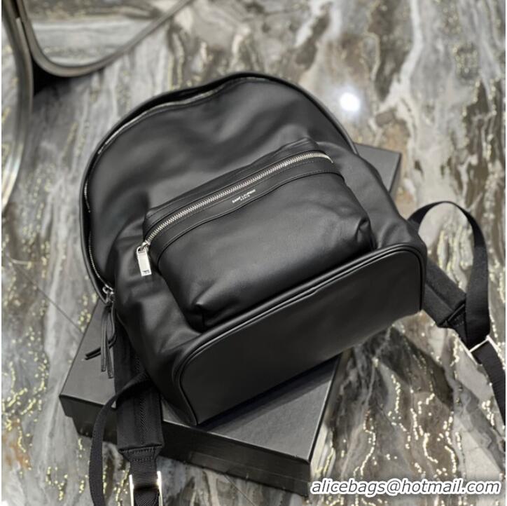 Top Quality SAINT LAUREN CITY BACKPACK IN LEATHER SMOOTH LEATHER 534967 black