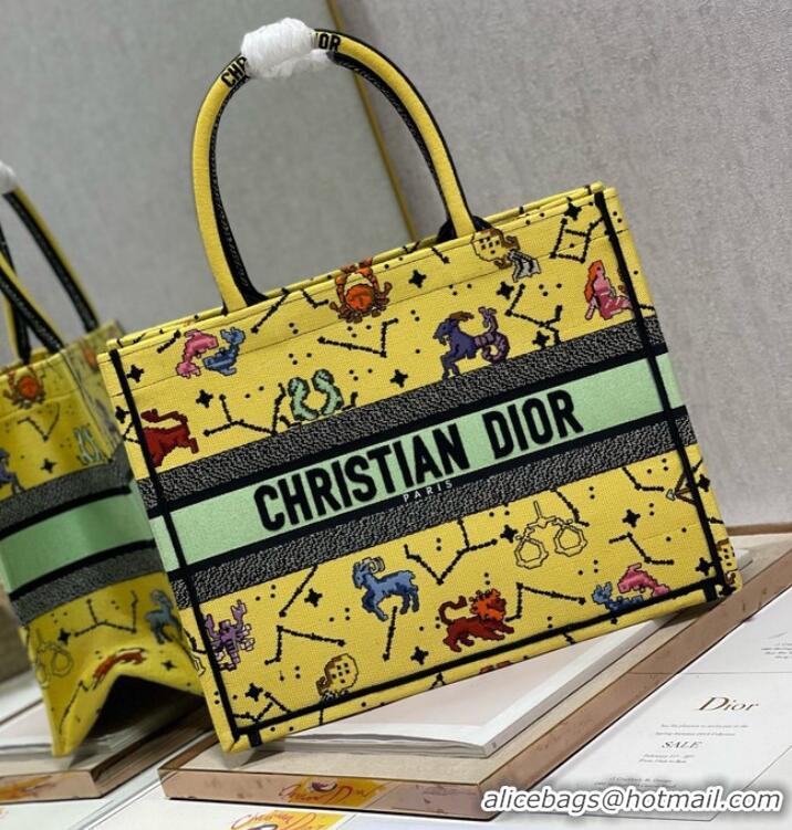 Shop Design MEDIUM DIOR BOOK TOTE Embroidery M1296ZRUV-5