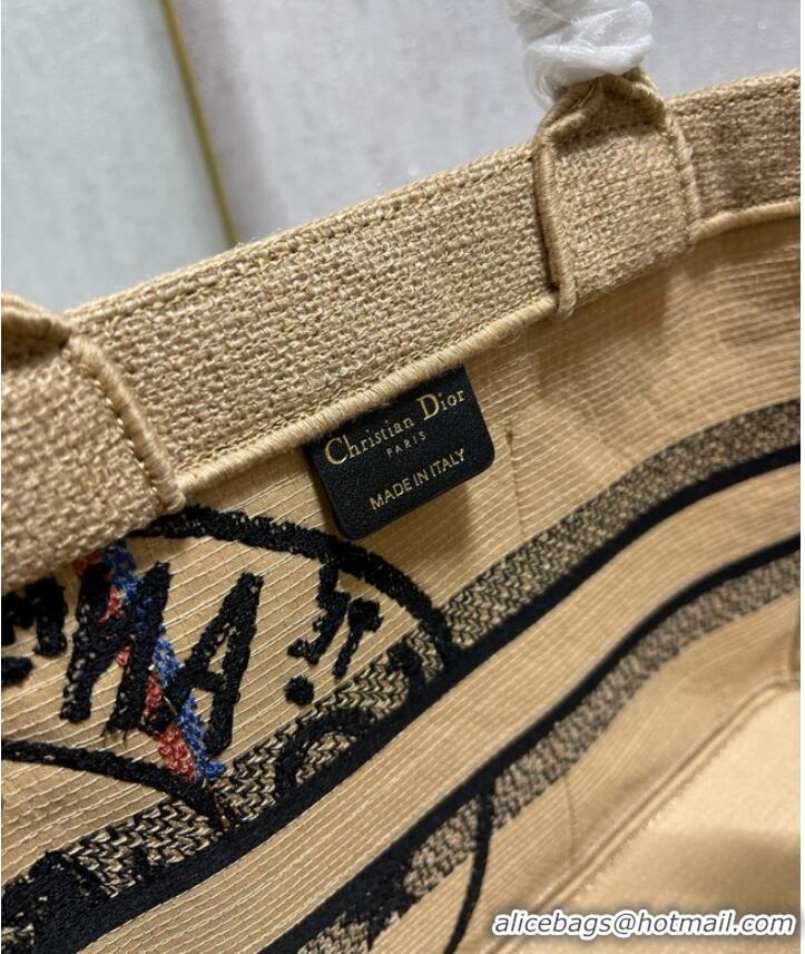 Famous Brand MEDIUM DIOR BOOK TOTE Embroidery 9018