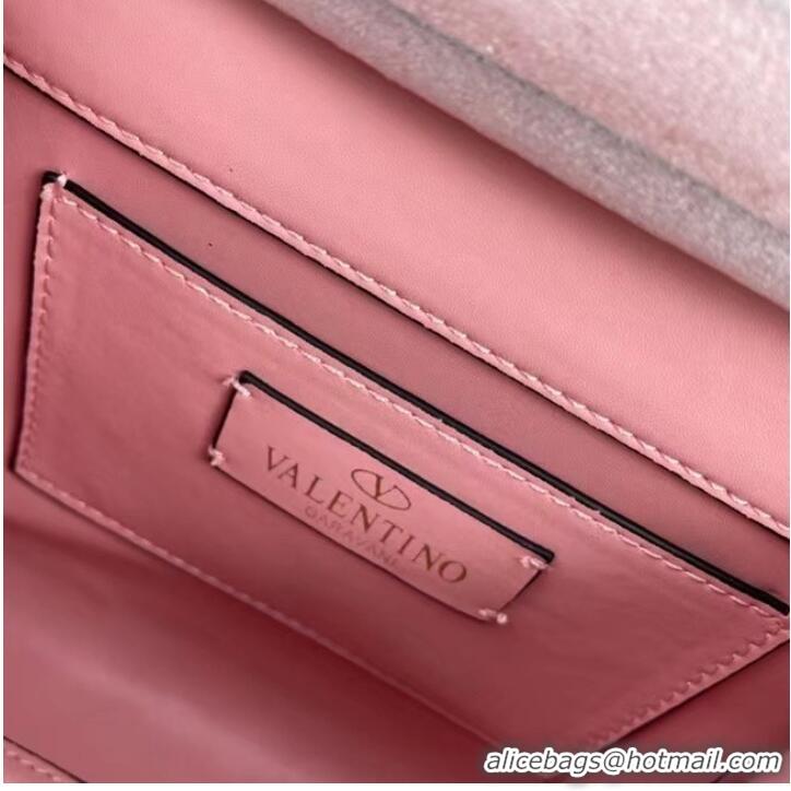 Good Product VALENTINO GARAVANI VSLING Shiny diamond Mini totebag XW2B1G9 pink&silver-Tone Metal