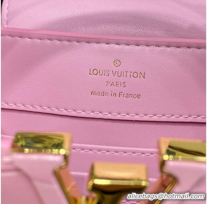 New Style Louis Vuitton crocodile skin CAPUCINES MINI M81190 pink