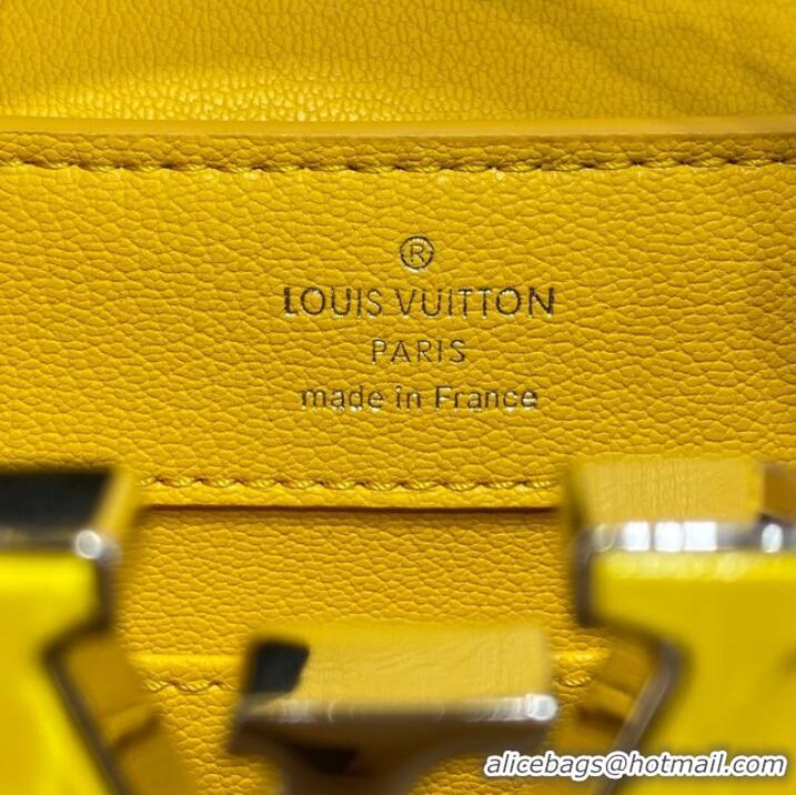 Top Quality Louis Vuitton crocodile skin CAPUCINES MINI M81190 yellow