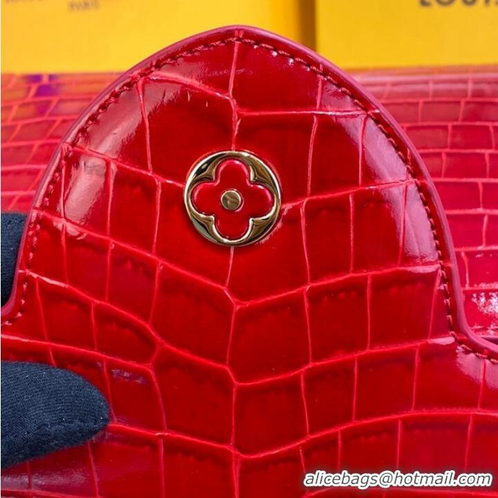 Super Quality Louis Vuitton crocodile skin CAPUCINES M48866 red