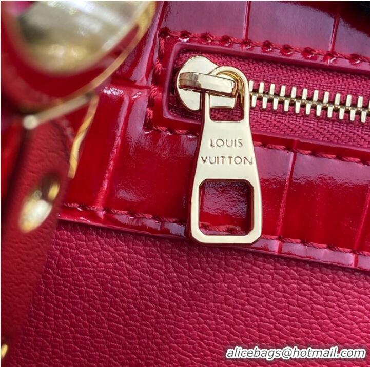 Super Quality Louis Vuitton crocodile skin CAPUCINES M48866 red