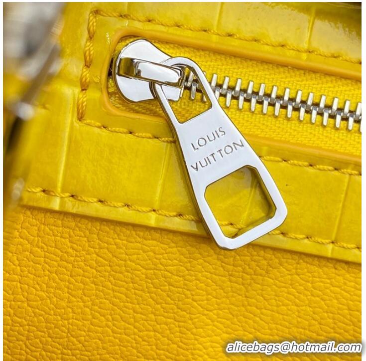 Affordable Price Louis Vuitton crocodile skin CAPUCINES BB M81190 yellow