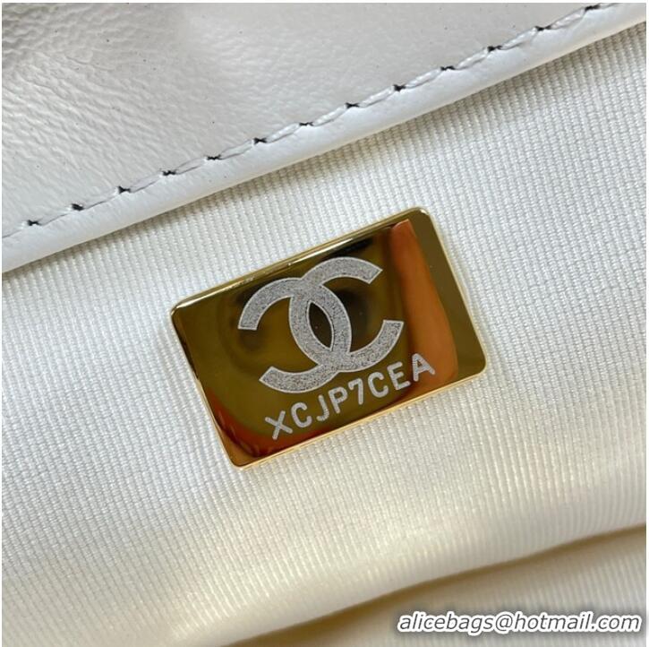 Buy Fashionable CHANEL 19 SHOPPING BAG AS3519 white