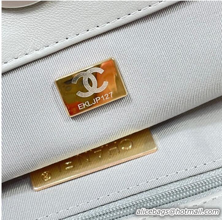 Buy Fashionable CHANEL 19 SHOPPING BAG AS3519 light gray