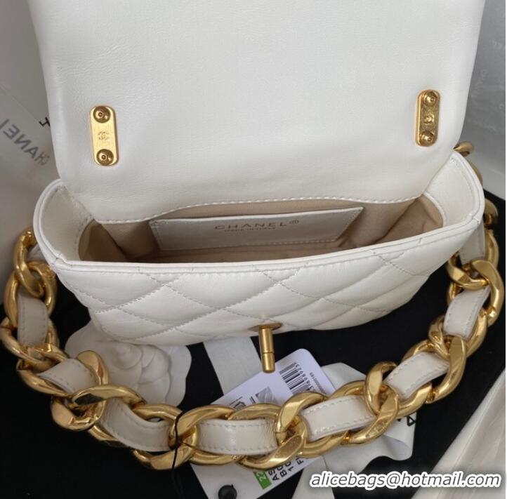 Well Crafted CHANEL MINI FLAP BAG AS3213 white