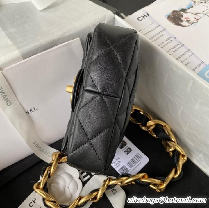 Top Design CHANEL MINI FLAP BAG AS3213 black