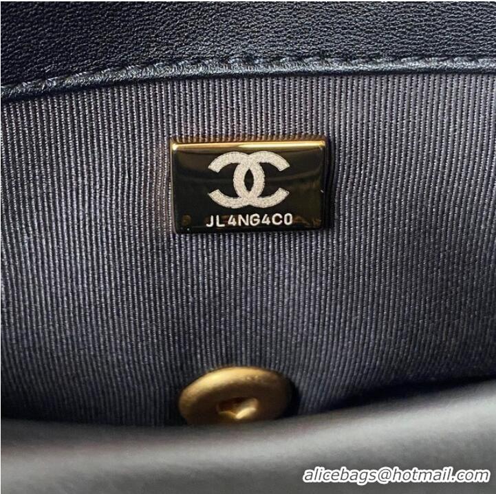 Top Design CHANEL MINI FLAP BAG AS3213 black