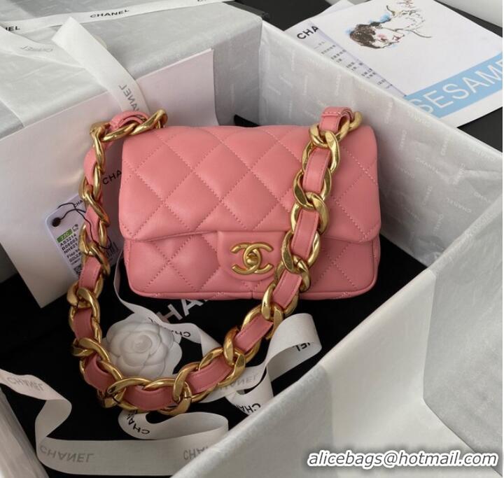 Well Crafted CHANEL FLAP BAG AS3214 pink