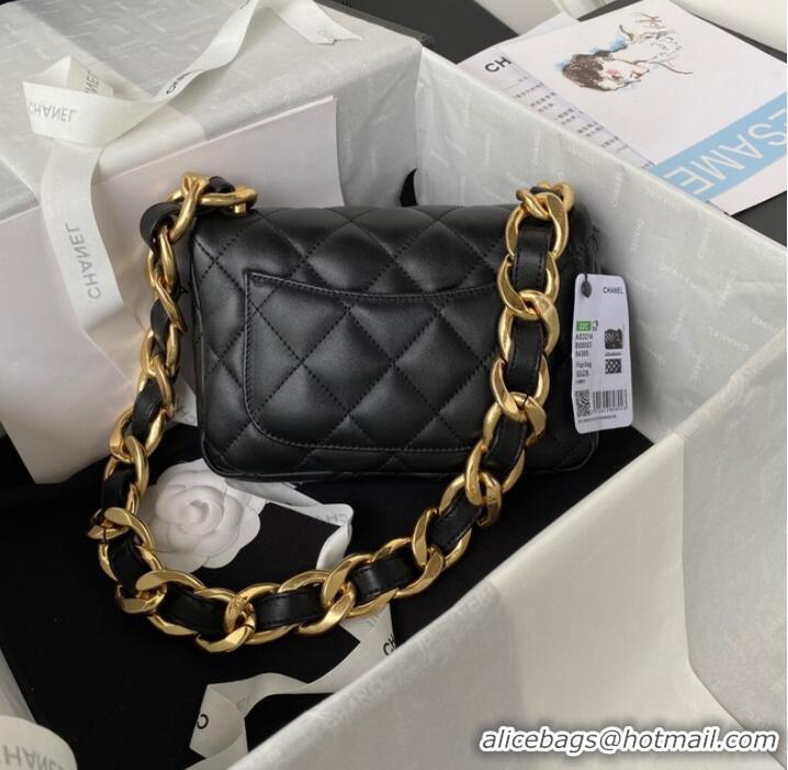 Reasonable Price CHANEL FLAP BAG AS3214 black