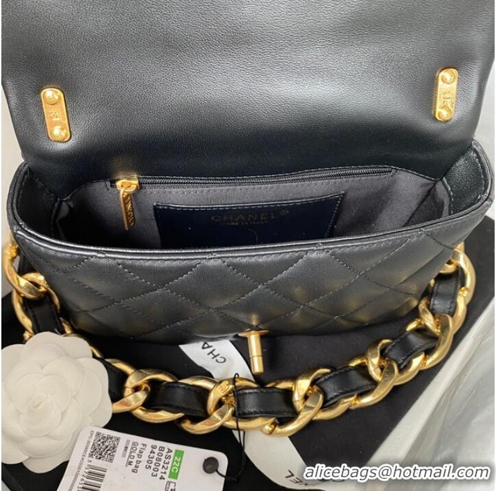 Reasonable Price CHANEL FLAP BAG AS3214 black