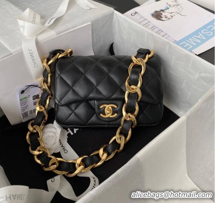 Reasonable Price CHANEL FLAP BAG AS3214 black