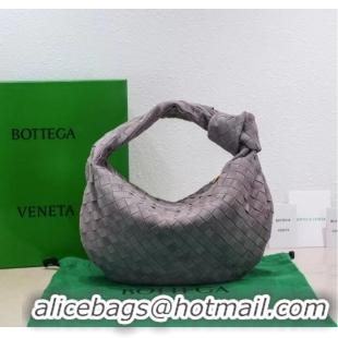 Top Grade Bottega Veneta Mini intrecciato suede top handle bag 651877V1 THUNDER