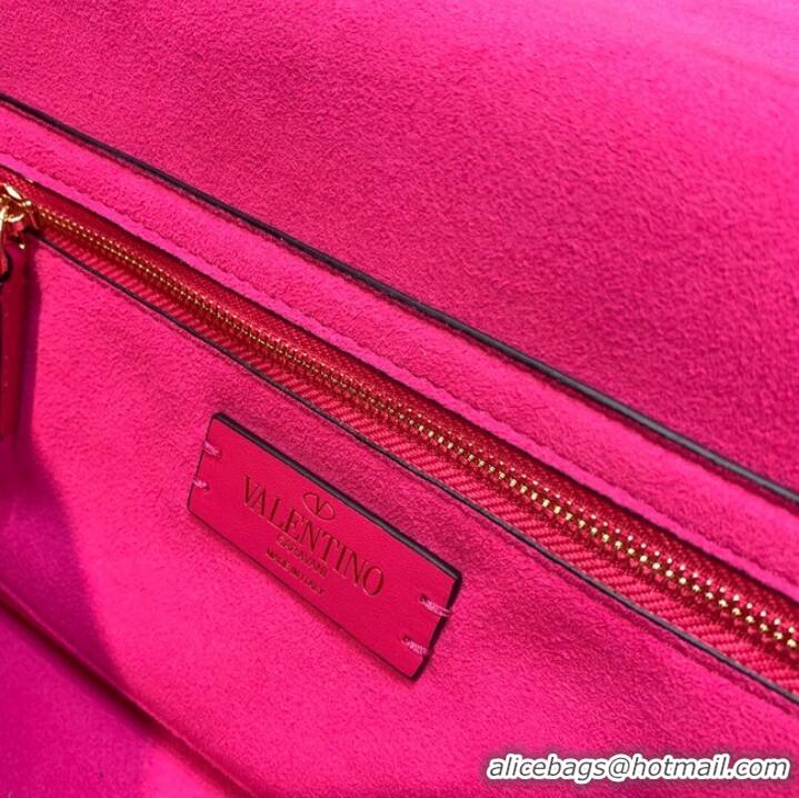 New Fashion VALENTINO GARAVANI Roman Stud soft sheep leather chain shoulder bag VW0B0I82 Plum