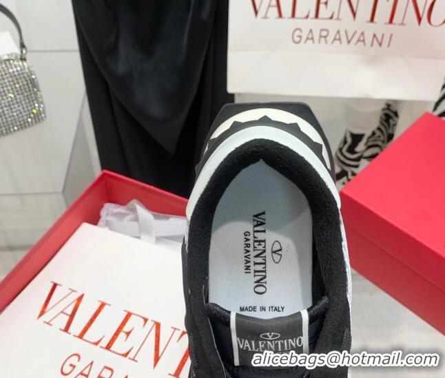 Best Price Valentino Lacerunner Mesh and Mesh Sneakers White/Black 090628