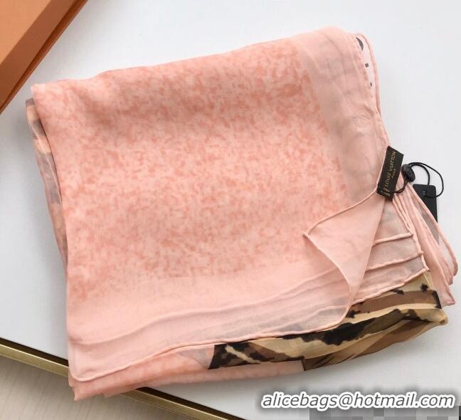 Top Grade Louis Vuitton Silk Long Scarf 140x200cm LVS41312 Pink 2022