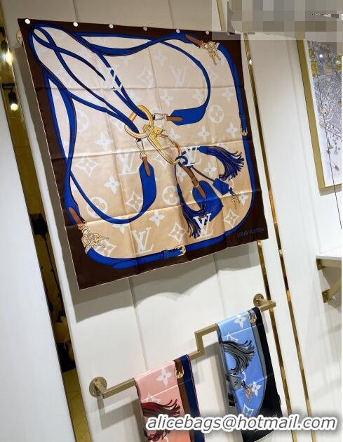 Good Product Louis Vuitton All That Straps Silk Square Scarf 90x90cm LVS41322 Beige 2022