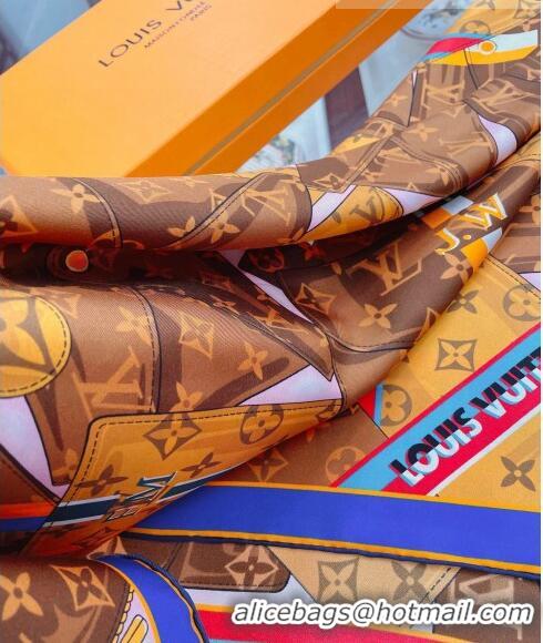 Best Product Louis Vuitton Personally LV 70 Silk Square Scarf 90x90cm LVS41327 Brown 2022